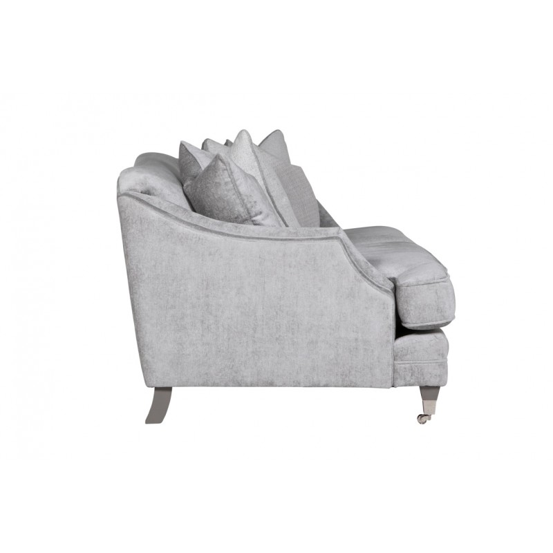 VL Belvedere 4 Seater Sofa Silver